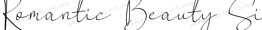 Romantic Beauty Signature Bundle字体转换